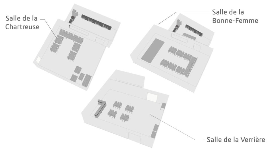 plan de salle Mise à disposition de salles